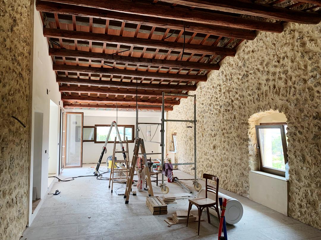 David espai en obres Rehabilitació Arquitectura entre vinyes