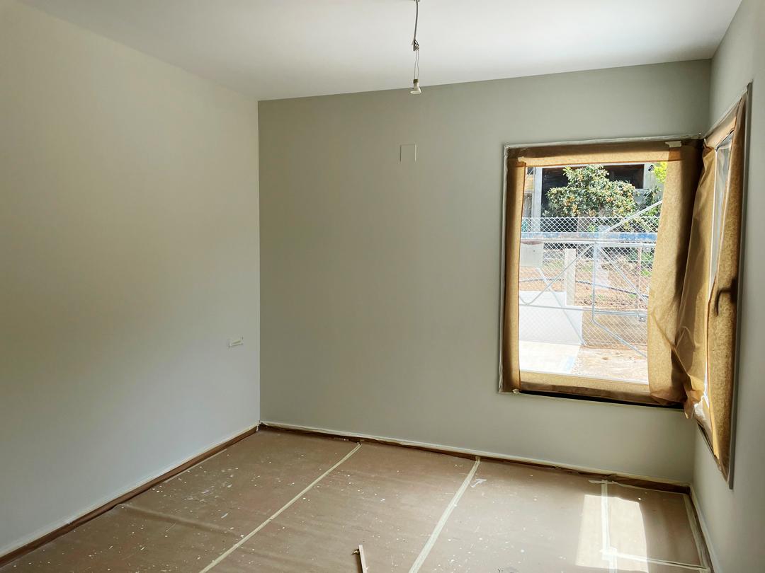 Mas Alba habitació en construcció Obra nova Arquitectura entre vinyes