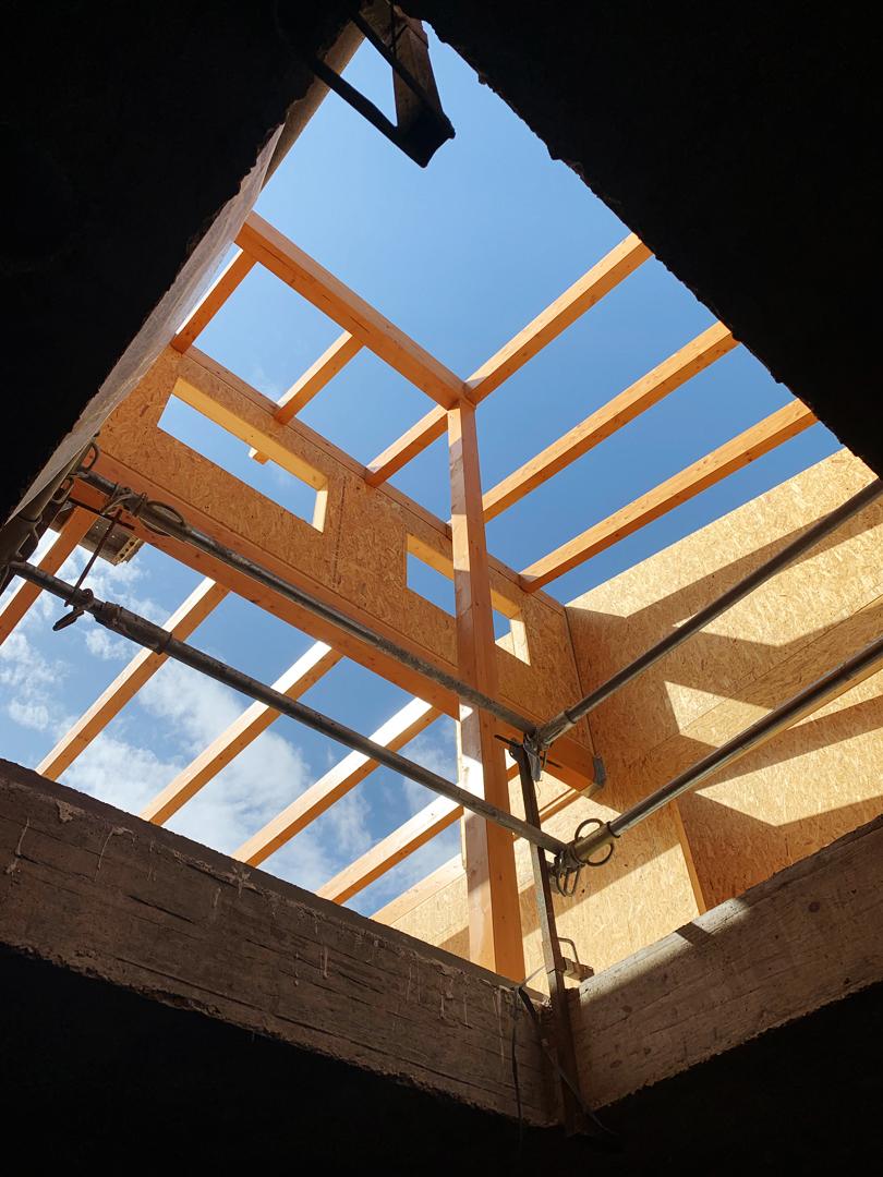 Mollerusa bigues de fusta Obra nova Arquitectura entre vinyes
